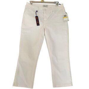 Seven7 Jeans White Skinny Capris for Women Size 8
